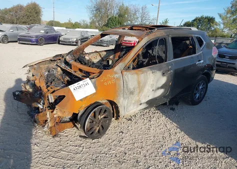 2015 Nissan Rogue Sl из США, поврежденный, VIN 5N1AT2MV8FC834730